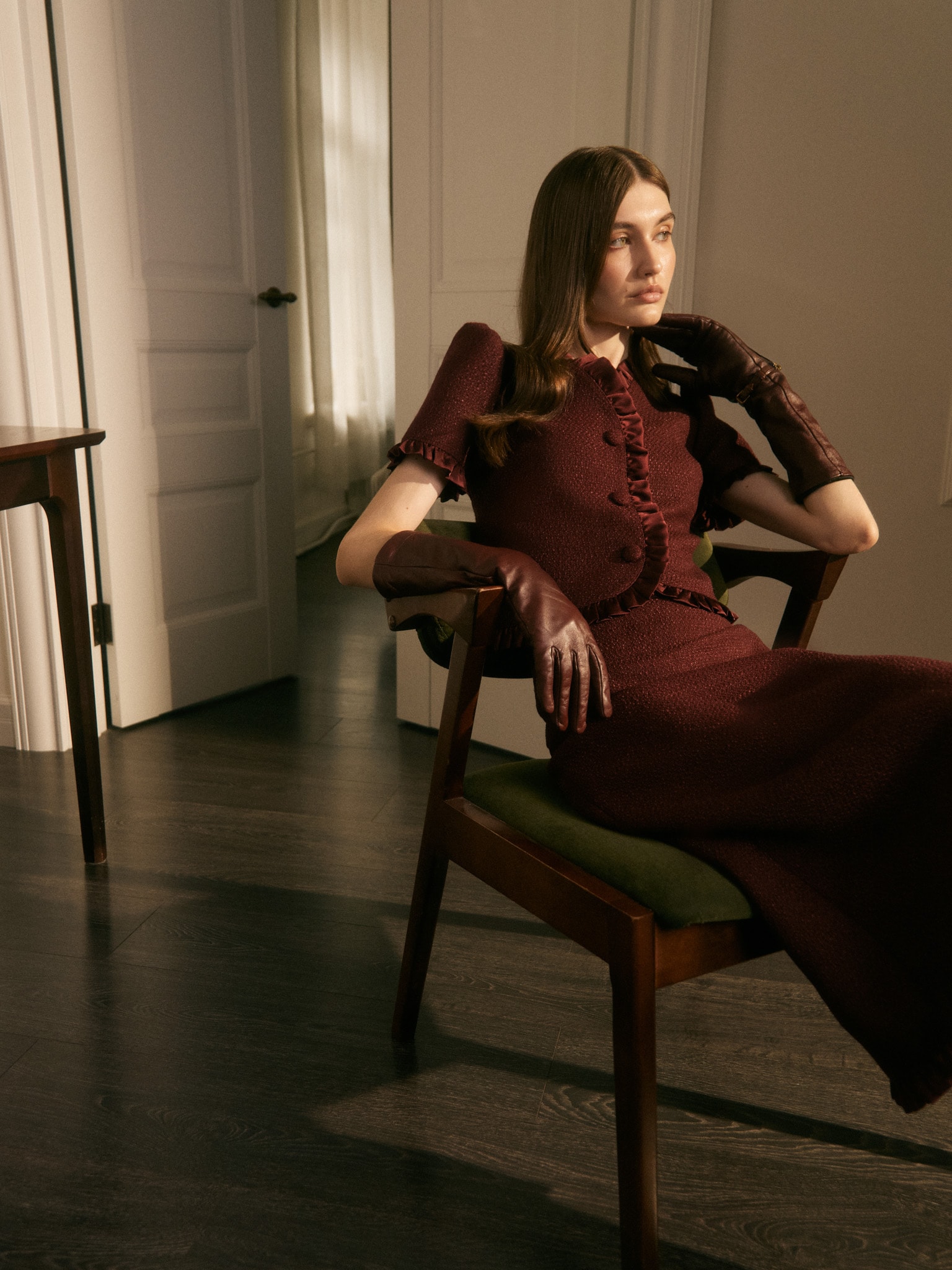 Твидовая блуза